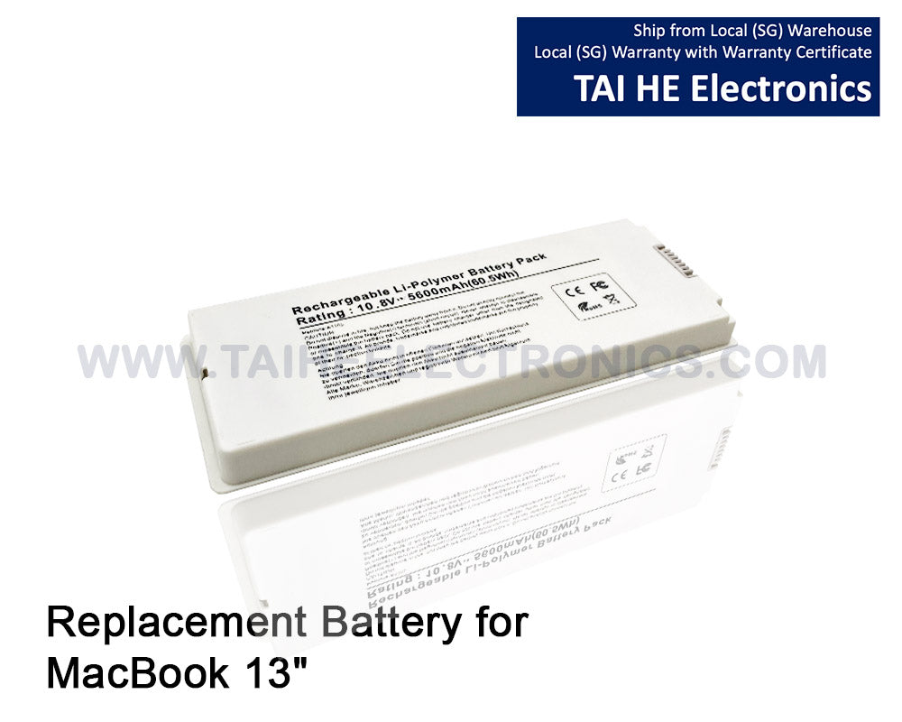 A1185 Laptop Battery for Apple MacBook 13 A1181 MA561 MA254 MA255 MA472 MA566 MA700 MA701 MB061 MB062 MA561FE/A MA561G/A MA561J/A - White