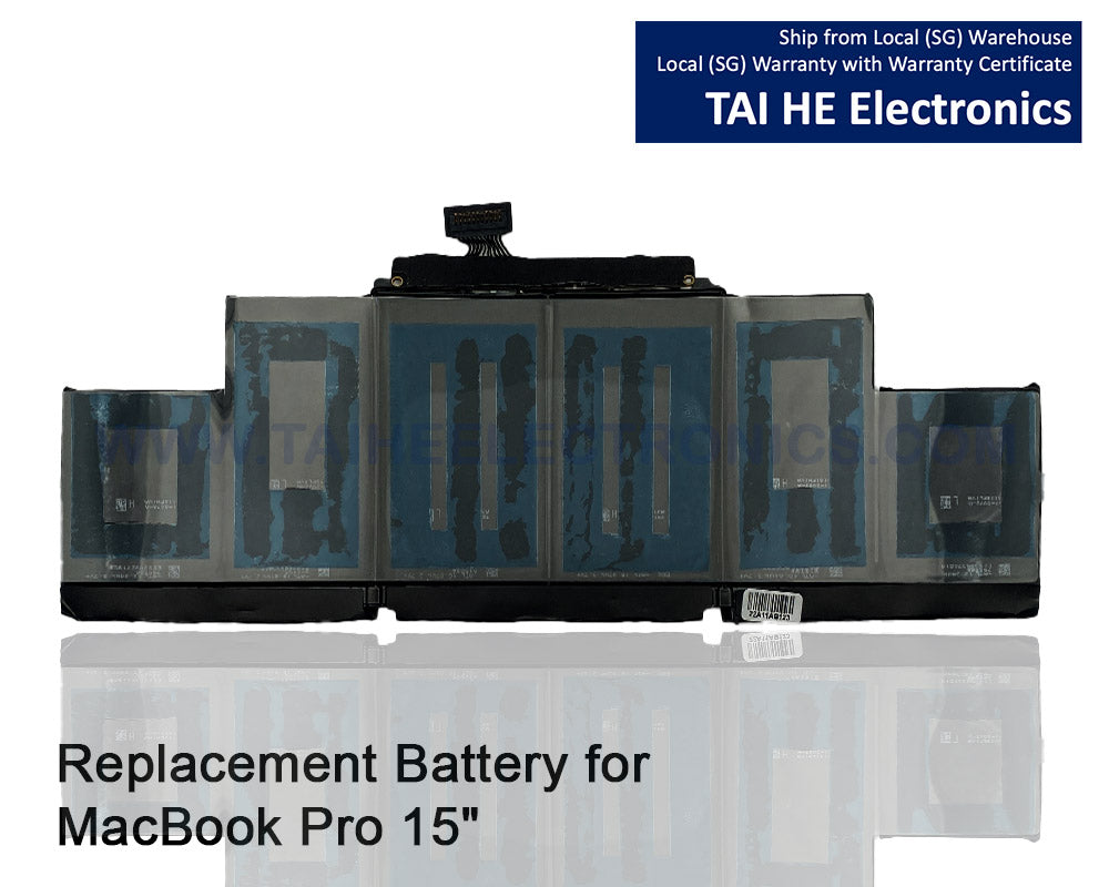 A1417 Laptop Battery Replacement for MacBook Pro A1398 (Mid 2012 & Early 2013), Apply to MacBook Pro 15 inch Retina (Mid 2012, Early 2013 Version) - EMC 2512 or 2673