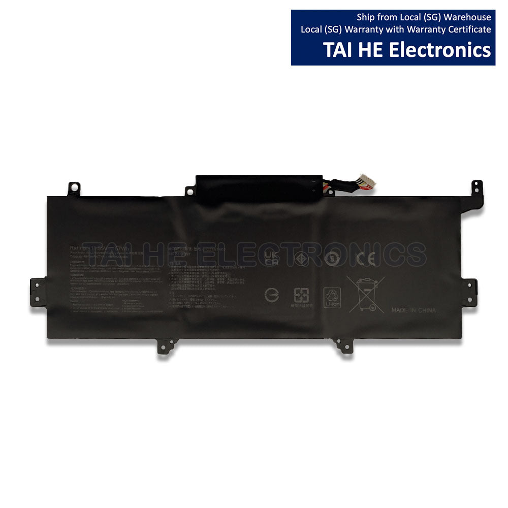 C31N1602 Laptop Battery for Asus ZenBook U3000U Battery Asus UX330 Battery UX330U Battery UX330UA Battery Asus UX330UAK Battery UX330UA-1A Battery UX330UA-1B Battery UX330UA-1C Battery UX330UA-FB018R FB161T Series C31N16O2 0B200-02090000 11.55V 57Wh