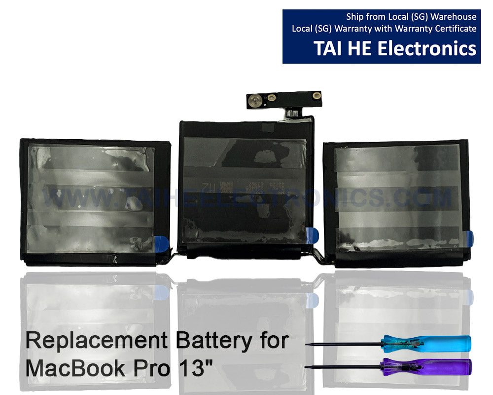 A2171 Laptop Battery for MacBook Pro 13-inch A2159 (EMC 3301)(Mid 2019) A2289 A2338 MUHN2LL/A MUHP2LL/A MUHQ2LL/A MUHR2LL/A MUHR2LL/B MacBook Pro 13 Inch Two Thunderbolt 3 A2159 MUHR2LL 11.41V 58.2Wh