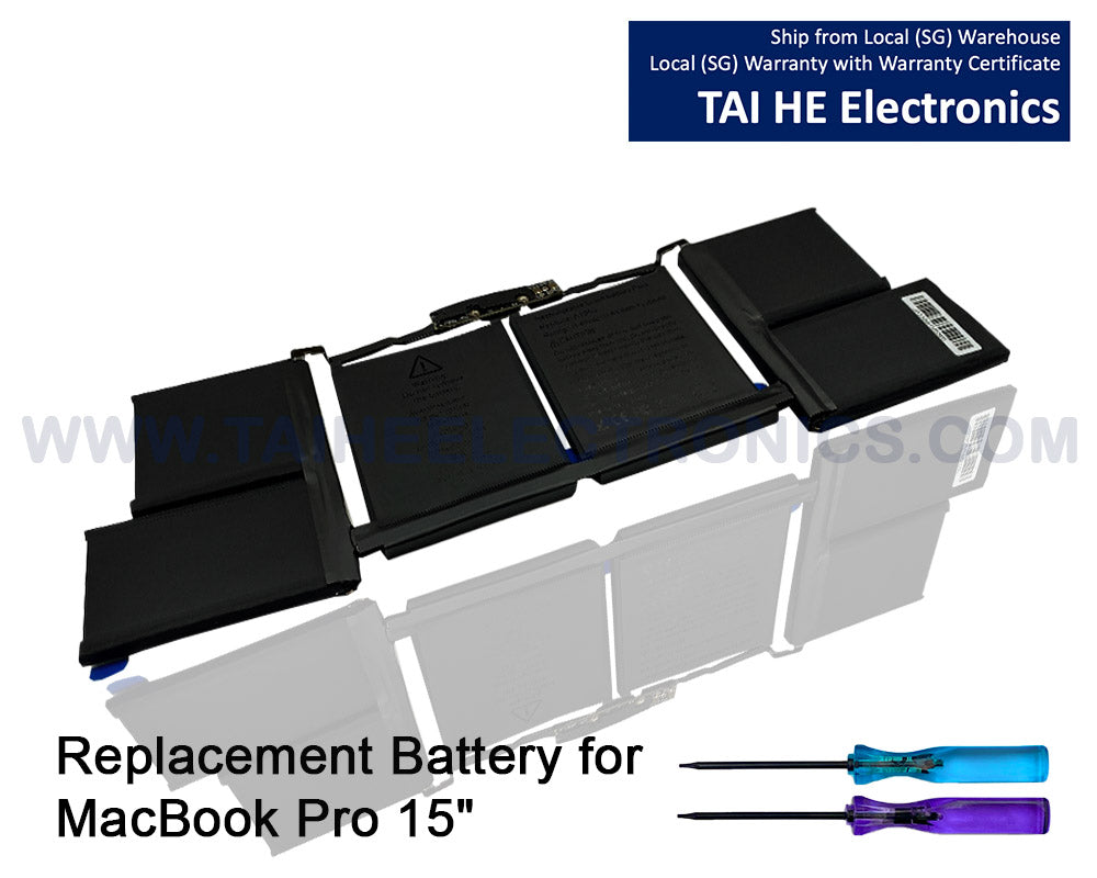 A1953 Laptop Battery for MacBook Pro 15-inch A1990 Mid 2018 2019 EMC 3215 3359 BTO/CTO MR942LL/A MR972LL/A MR932LL/A MR962LL/A MV902LL/A MV912LL/A MV922LL/A MV932LL/A MV942LL/A MV952LL/A 11.4V 83.6Wh