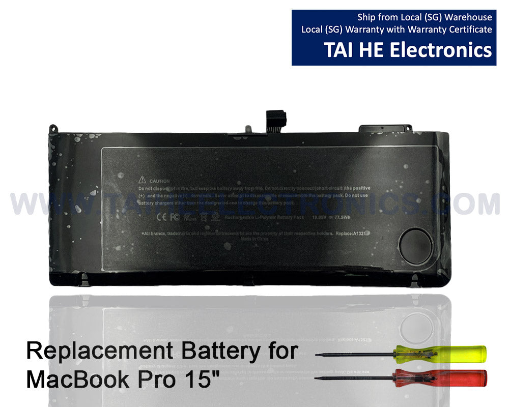 A1321 A1286 Laptop Battery for MacBook Pro 15" inch (Mid 2009 & 2010 Version) MB985 MB985LL/A MB986 MB986LL/A MB986J/A MC118 MC118LL/A MC373LL/A