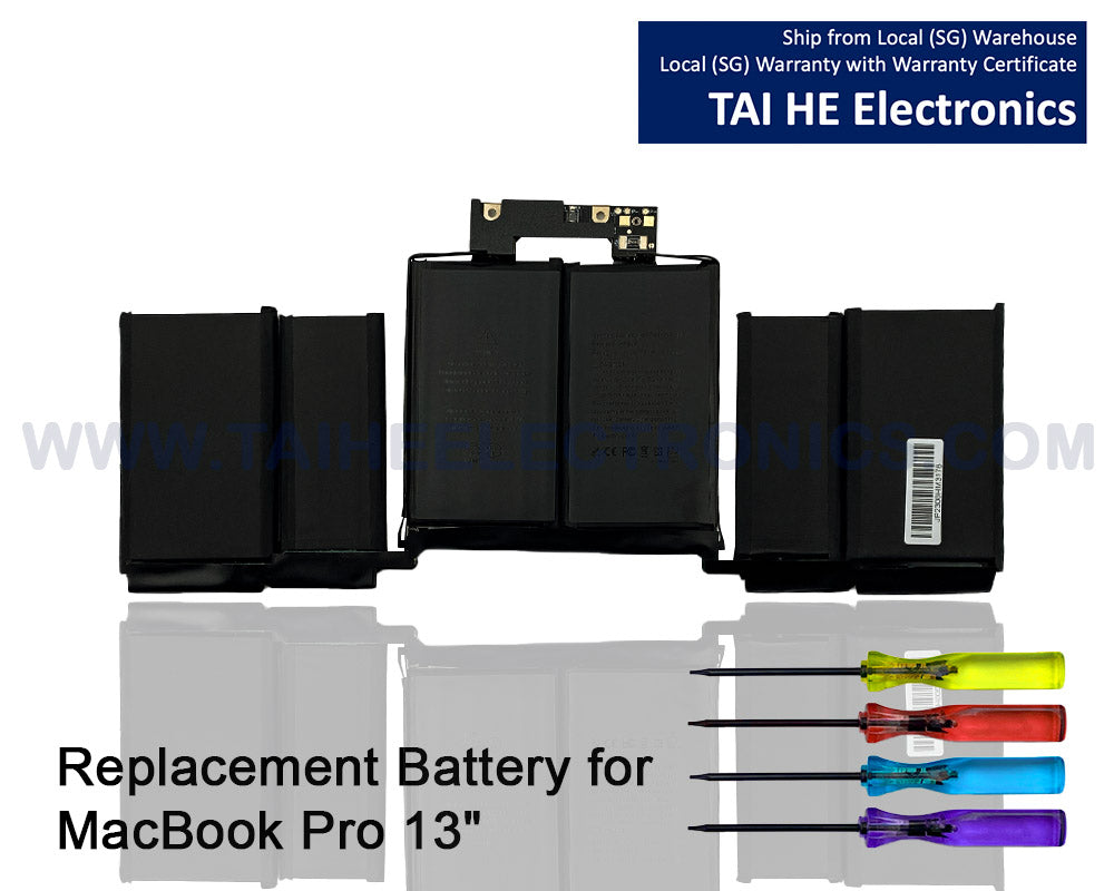 A1989 A2251 A1964 Laptop Battery for MacBook Pro 13 Inch A1989 (Mid 2018, 2019) & A2251 (2020), A1964 BTO/CTO MR9Q2LL/A MR9R2LL/A MR9T2LL/A MR9V2LL/A MV962LL/A MV9A2LL/A MV962LL/A MV972LL/A