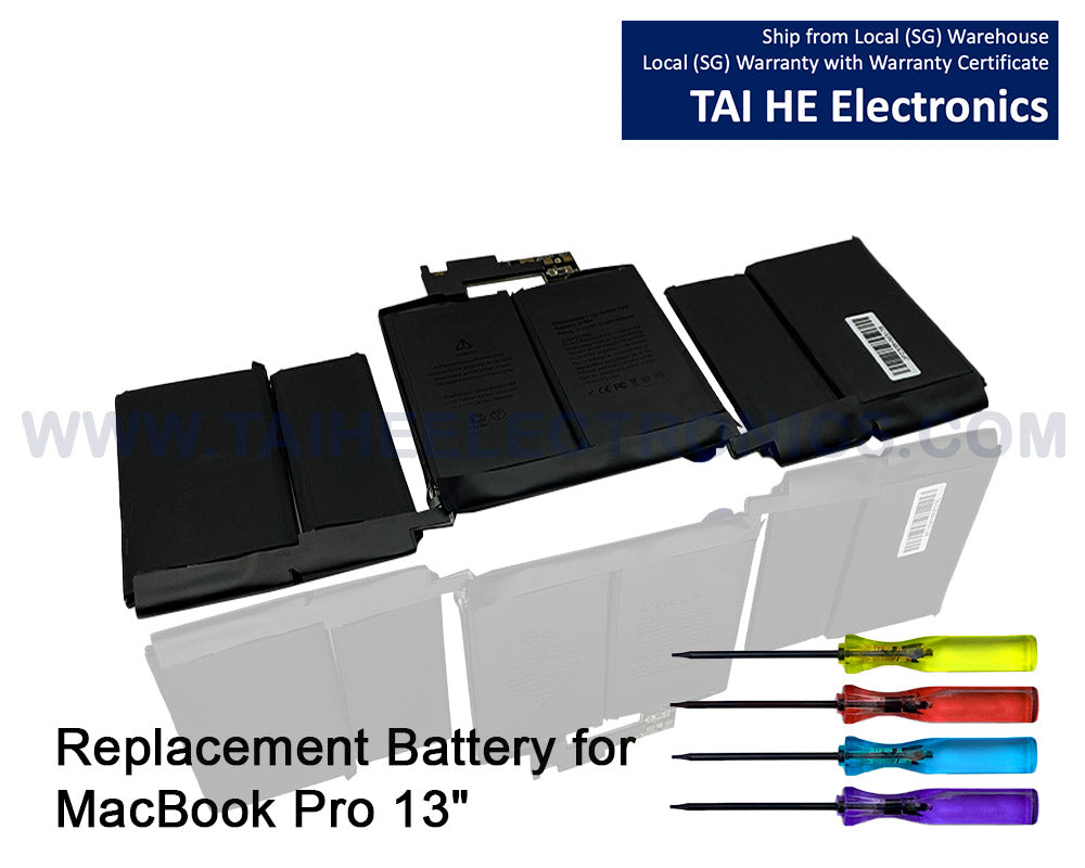 A1989 A2251 A1964 Laptop Battery for MacBook Pro 13 Inch A1989 (Mid 2018, 2019) & A2251 (2020), A1964 BTO/CTO MR9Q2LL/A MR9R2LL/A MR9T2LL/A MR9V2LL/A MV962LL/A MV9A2LL/A MV962LL/A MV972LL/A