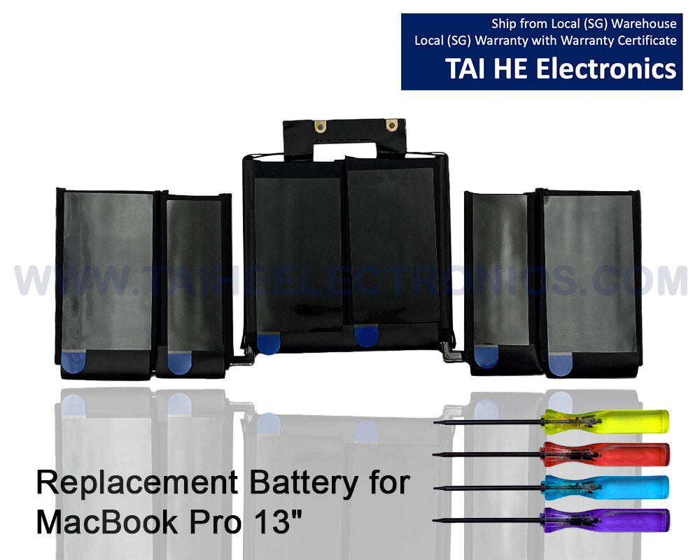 A1989 A2251 A1964 Laptop Battery for MacBook Pro 13 Inch A1989 (Mid 2018, 2019) & A2251 (2020), A1964 BTO/CTO MR9Q2LL/A MR9R2LL/A MR9T2LL/A MR9V2LL/A MV962LL/A MV9A2LL/A MV962LL/A MV972LL/A